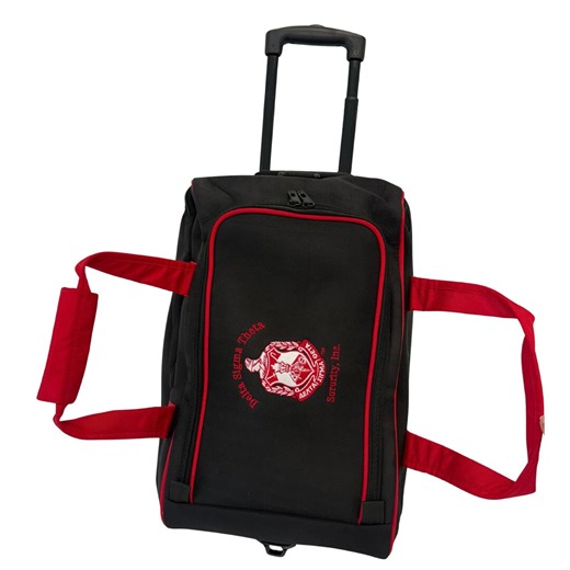 Delta Sigma Theta Rolling Carry-on Luggage: Red & Black Sorority Bag - Etsy