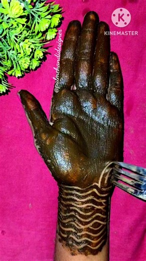 Easy mehandi front hand #mehndi #easy #viral