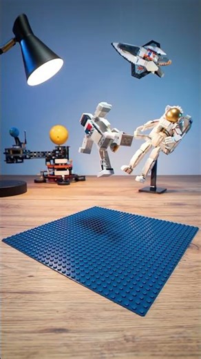 Space Lego stop motion #lego #robot #robotics #fpv #blender3d