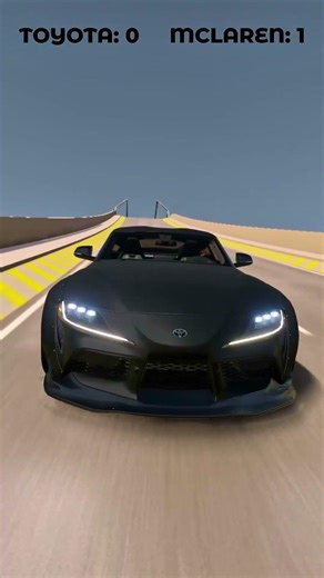 TOYOTA VS MCLAREN💥🔥😱📈#beamngdrive #gaming #shorts