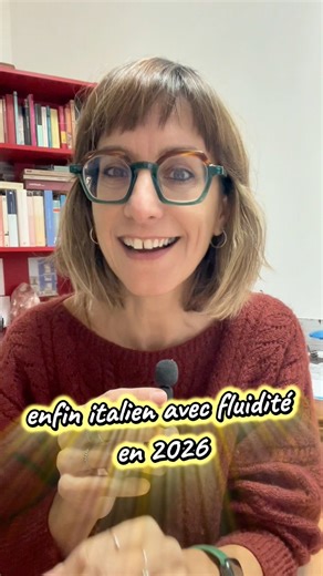 Depuis des années, j’accompagne des francophones qui veulent enfin se sentir à l’aise en italien, sans se perdre dans la grammaire compliquée ou les méthodes décourageantes. Pour cela, j’ai créé deux parcours en ligne : ✨ Italien pour Débutants, pour partir de zéro (ou presque) et construire des bases solides, pas à pas ✨ Objectif: Italien Intermédiaire, pour gagner en fluidité, parler avec plus d’aisance et se débloquer à l’oral Apprendre l’italien fait partie de tes objectifs pour 2026 ? Inscr