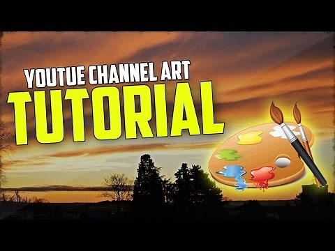How To Make A YouTube Banner And Logo! (Voice Tutorial)