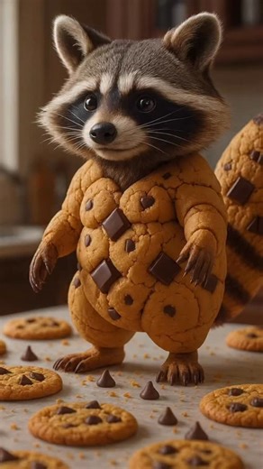 Italian Brainrot on Instagram: "cookini racoonini 🇮🇹🍪🦝 #viral #brainrot #racoon"