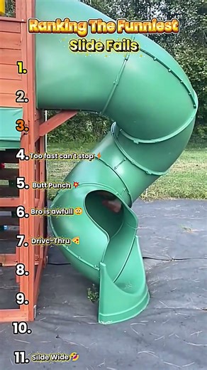 Ranking The Funniest Slide Fails 😂