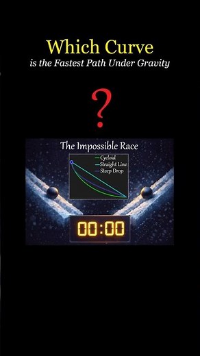 Which curve is the Fastest Path Under Gravity? The Brachistochrone Problem Explained.
