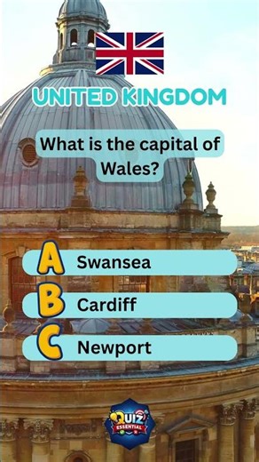 What is the capital of Wales? #fyp #didyouknow #worldtrivia #quiz #learnwithfun #travel #quickquiz