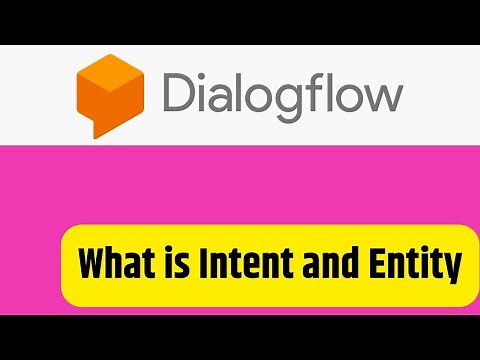 Google Dialogflow Basics What is Intent and Entity