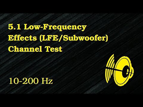 5.1 Surround Low-Frequency Effects (LFE) Channel Test. Checking Subwoofer #soundcheck