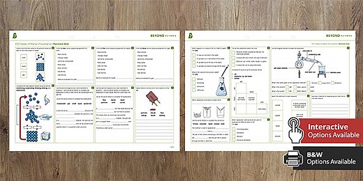 States of Matter Worksheets: Revision Mats - KS3 Foundation