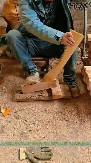 Woodworker Assembling Table & Chair Legs with Perfect Joinery.