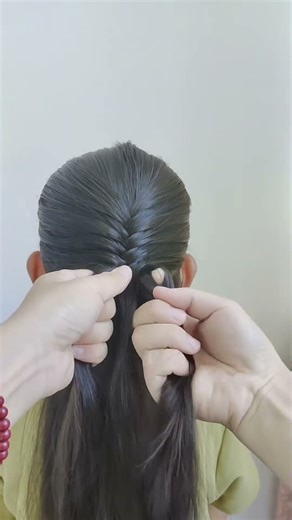Fishbone Braid Tutorial Slow Motion Easy Step By Step Hairstyle #FishboneBraid #BraidingTutorial #Ki