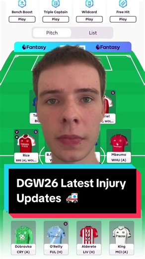 Latest Injury Updates for Double Gameweek 26 in FPL 🚑