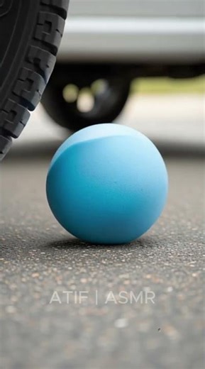 Crushing Crunchy & Soft Things by Car! EXPERIMENT Car vs soft ball #shorts #cars #crushingthings