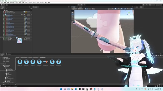 【VRChat改模】拔刀的简单理论实现方式（碎碎念版）涉及父绑定以及vrc触发器简单应用