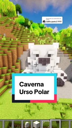 Respondendo a @nalara Decoração da Caverna Secreta dos Ursos Polares 🐻‍❄️ #minecraft #tutorial