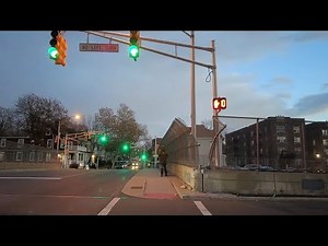 Evening walk in East Orange, NJ | Train station walking north and east