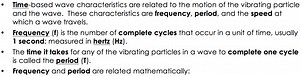 Lesson 3 - Wave Characteristics