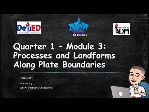 Module 3 "Processes and Landforms Along Plate Boundaries."