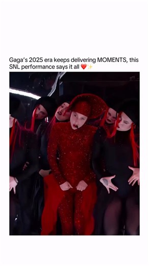 TheViralVocals on Instagram: "This performance felt CONFIDENT in every way.🔥❤️ A glimpse into Lady Gaga’s 2025 run as she took the Saturday Night Live stage with “Abracadabra”, controlled, precise, and unmistakably her. The presence, the movement, the command… moments like this remind everyone why her live performances always stand out. . Some artists evolve with time… Gaga defines it.✨ . 👉 Tag someone who’s been loving her 2025 era so far. . Via: Saturday Night Live 2025 / @nbcsnl In video: @