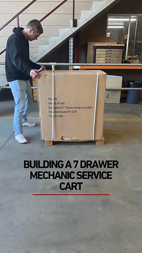 💥 Watch us unbox and build the MAXIM Pro Series 7-Drawer Cart. Heavy-duty storage, smooth-glide drawers, built to last. 💥 | Just Pro Tools