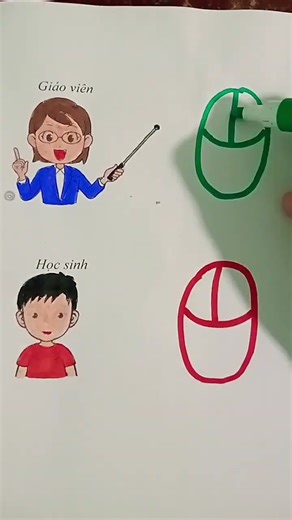 How to draw a computer mouse #shorts