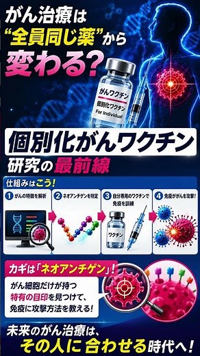 がん治療は“自分専用”の時代へ？個別化ワクチンの最前線