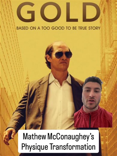 Mathew McConaughey's physique transformation for Gold was pure dedication to the role #gymtok #physique #fyp