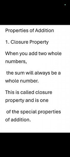 Closure Property | Properties of Addition Part 1