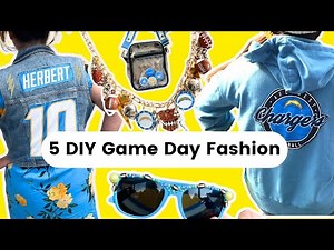 Get Game Day Ready 5 DIY Game Day Fashion Ideas Sewing Jewelry Making Footaball