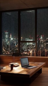 Luxury Living Room Design Ideas | Perfect Workstation Setup & Relaxing Outdoor Rain Views
