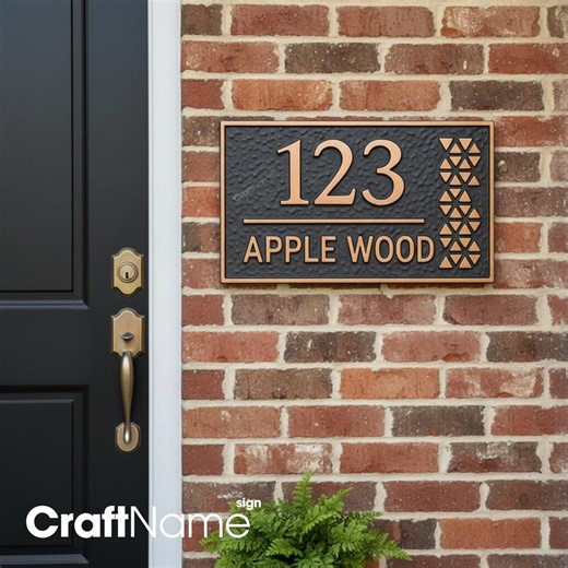 Personalized Classic House Address Plaque, Acrylic Sign for Gate or Front Door Decor, Gift for Newlyweds - Etsy UK