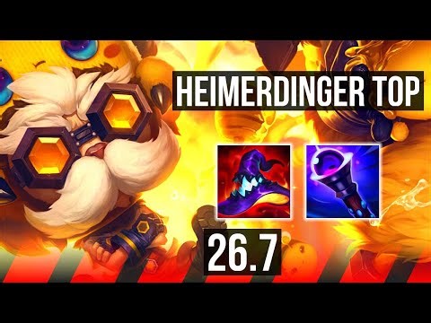 HEIMERDINGER vs GAREN (TOP) | Good KDA: 10/1/0 | EUW Master | 26.7
