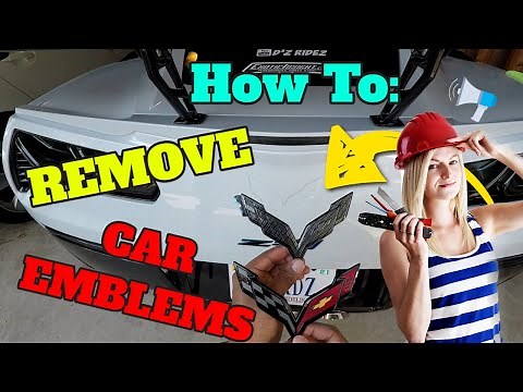 How To: Removing Car Emblems C7 Corvette (De-badge)