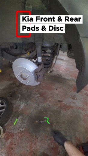 Kia front and rear brake pads & discs replacement — Part 2