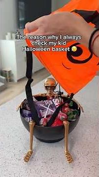 Always check before giving Halloween candies to your kid #halloween #kidssafety #trickortreat #candy