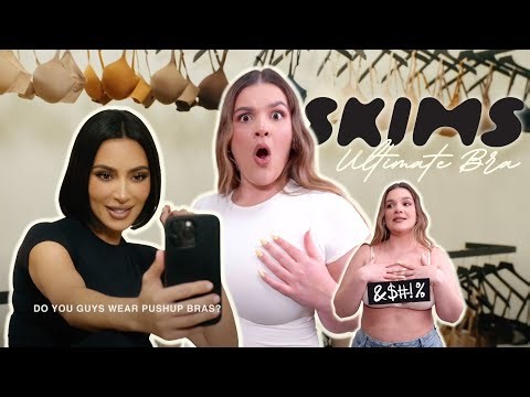 I TRIED SKIMS NEW VIRAL BRA 👀 40 DD TRY ON HAUL 🏀🏀