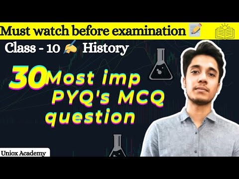 Class 10 History Important PYQ MCQs | CBSE Board Exams 2026 | Most Expected Questions