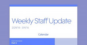 Weekly Staff Update