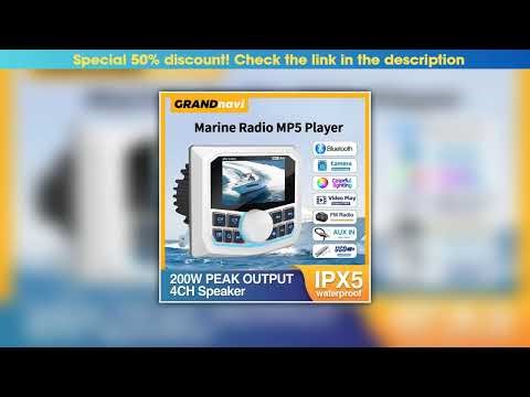 Limited MP5 Player Marine Radio Boat Stereo FM AM RDS Digital Media Audio Bluetooth IPX5 Waterproof