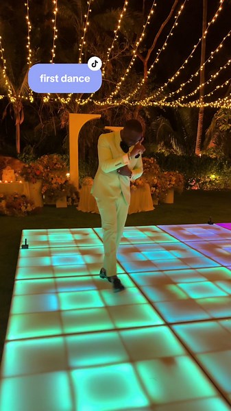 True story, on our very first date ever we both randomly said our favorite song is Usher’s Superstar…. So it was a no brainer picking it as the song for our first dance. And now this song will alwaysssss have a special place in my heart 🥹🫶🏼 #weddingsong #weddingreception #outdoorreception #gardenreception #weddingnight #weddingdance #firstdance #firstdancesong #weddingfirstdance #gardenwedding #weddinglights #weddingtiktok #weddingtok