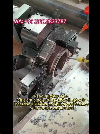 🔥 On-Site Pipeline Work Just Got Easier! | TSCB Split-Type Cutting Beveling Machine Review
