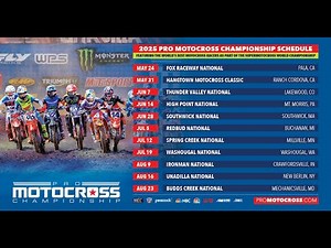 2025 Pro Motocross Championship Schedule