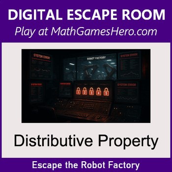Distributive Property | Digital Math Escape Room Game
