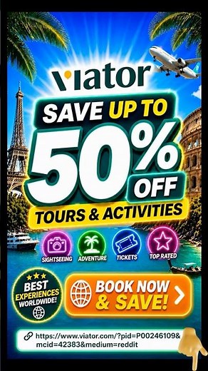 Save Up to 50% on Tours & Activities 🌍 (Viator Deals 2026)