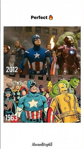 Avengers Evolution 1963 vs 2012 | Comics to Movie Comparison 🔥