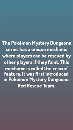 Pokemon Mystery Dungeons