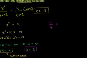Equation with two rational expressions (old example 3)