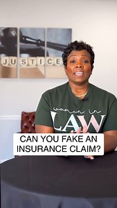 Is it illegal to fake an insurance claim? #blackfemalelawyer #personalinjurylawyer #atlattorney #atlantaattorney #personalinjury #georgialawyer #insurance | Attorney Stephanie