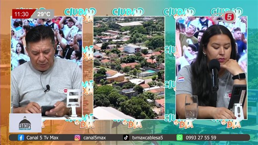 Canal 5 Max – Ciudad al Día Cobertura Camino a Caacupé | Tv Max Cable S.A.