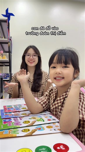 Con đã đỗ trường Đoàn Thị Điểm rồiii ạ 😍😍 Gần 1 tháng mới lại ngoi lên tiktok với các bác được nè 🤭🤭 #menhim2con #mebimsua #hoccungcon #dcgr #daycon